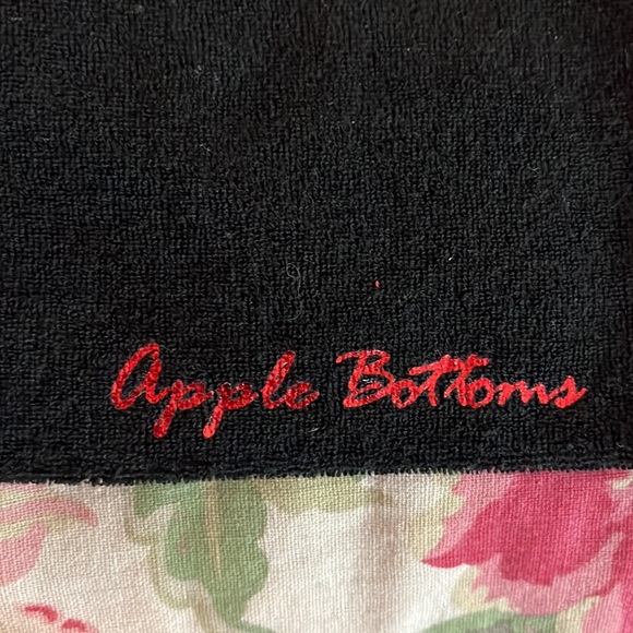 Vtg Y2k APPLE BOTTOM Size Small Hoodie Logo SPELL-OUT BUMM TerryCloth Tie NEW - Picture 8 of 16